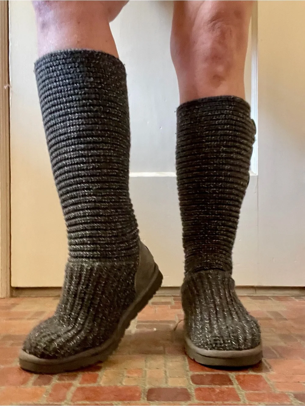 UGG Charcoal Knit Boots